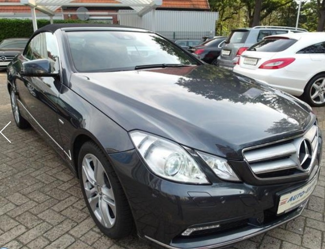 Left hand drive MERCEDES E CLASS E250 CGI CABRIOLET